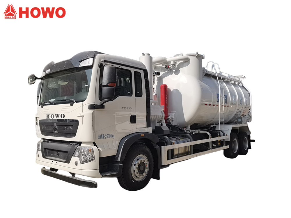 HOWO 15,000 liters hydro drain cleaning truck