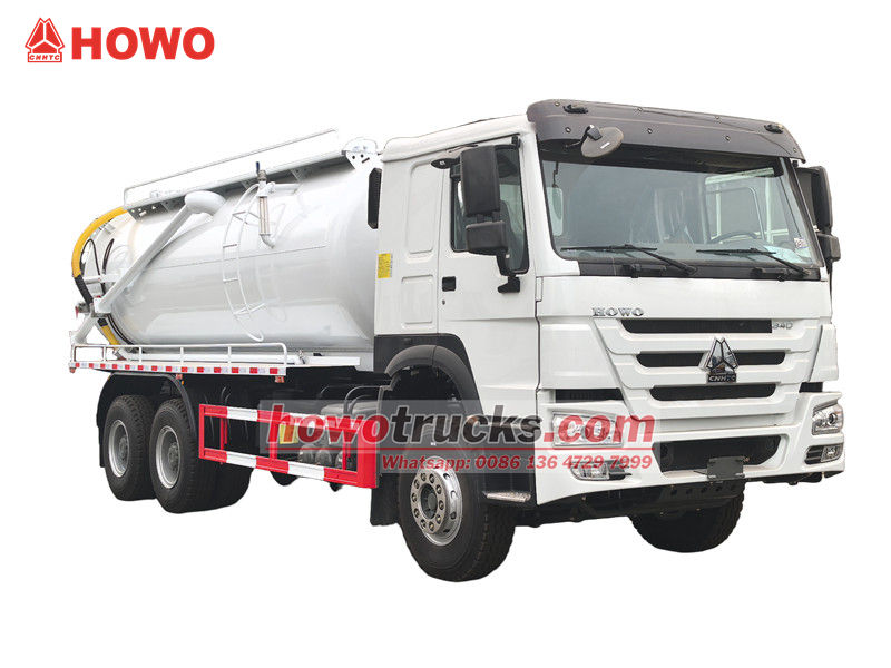 Xe hút chất thải chân không HOWO 6x4 15m³