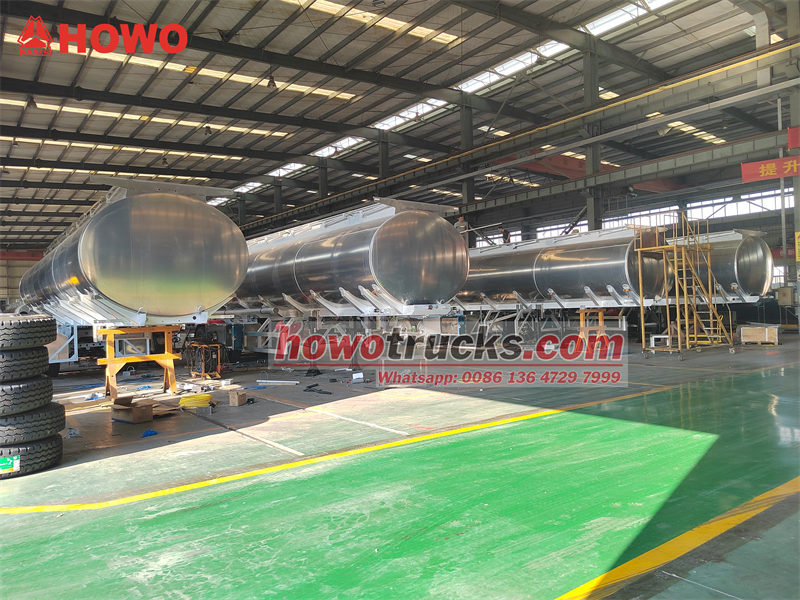 aluminum alloy oil tanker semi-trailers for export