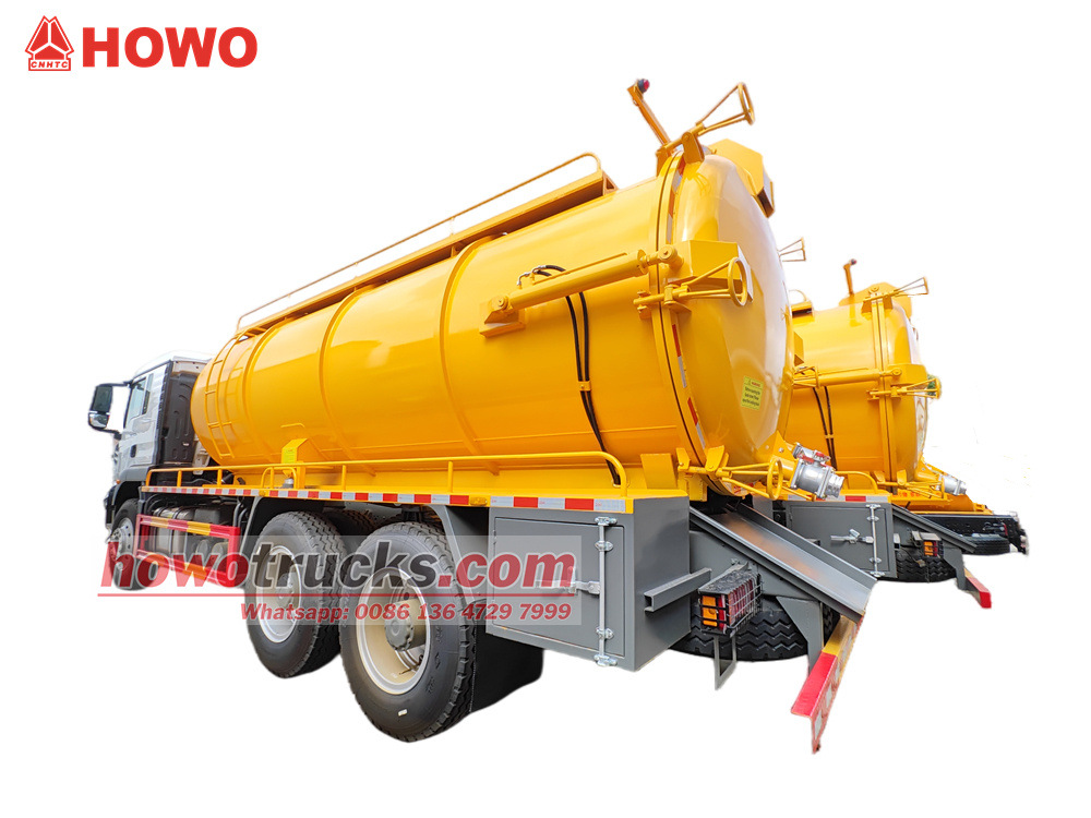 HOWO 20CBM vacuum pumper truck