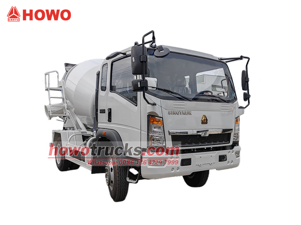 5cbm Drum Howo Concrete Mixer Truck