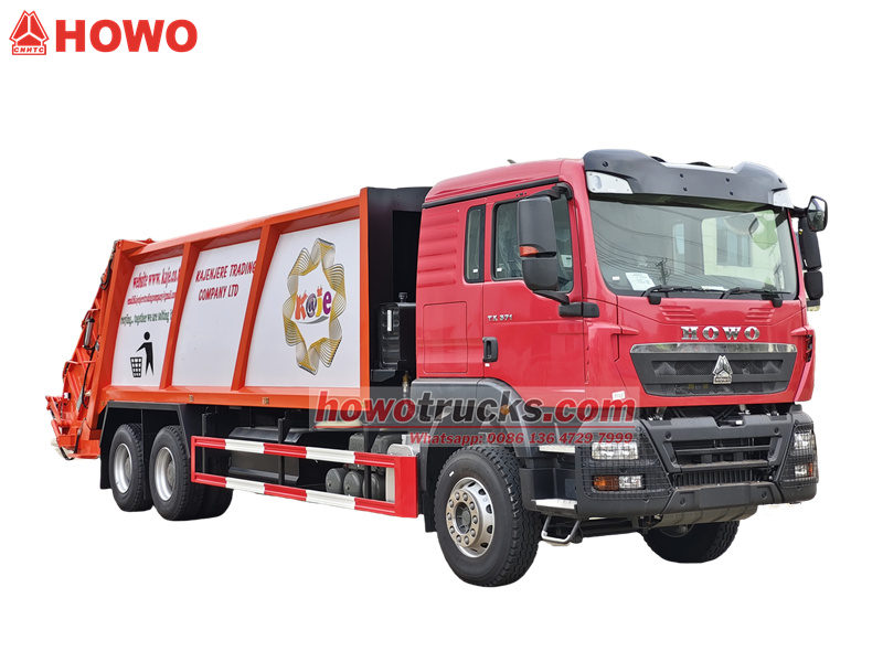 HOWO 20cbm garbage compactor vehicle