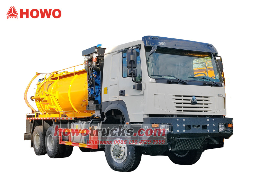 Howo 6x6 Combined Vacuum Jetting Vehicle