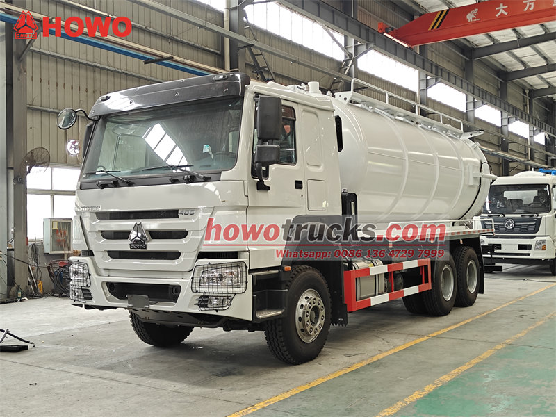 HOWO 10 wheeler sewer vacuum truck