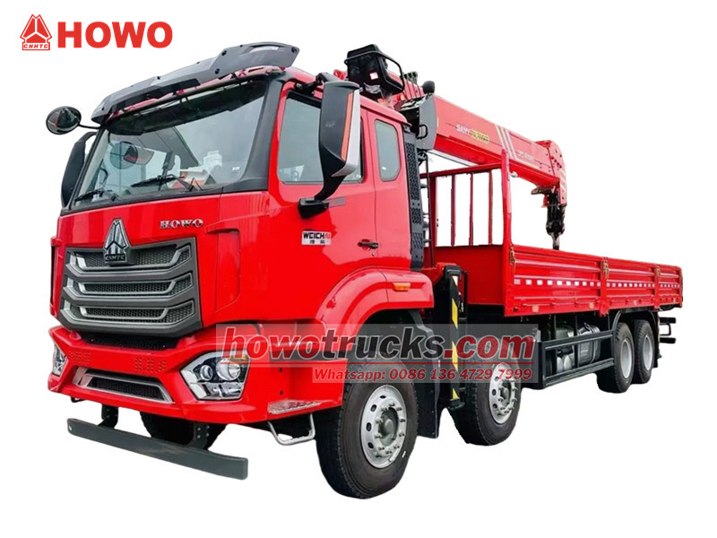 HOWO NX 8×4 boom crane truck