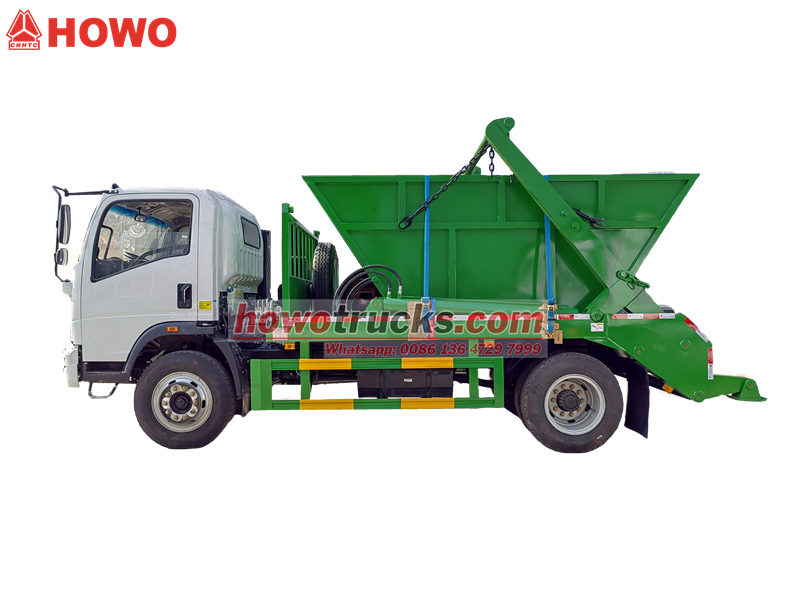 Howo light garbage skip loader truck