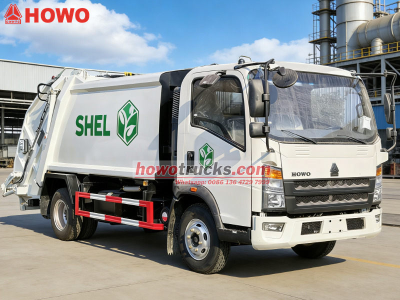 Howo garbage compactor truck