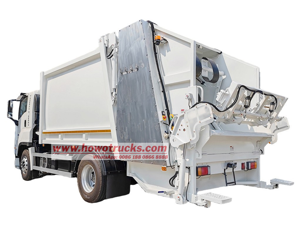 Howo 16cbm refuse compactor truck EURO design