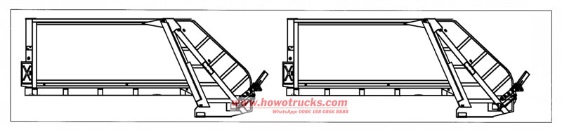 How to loading 8cbm garbage compactor by 40HQ