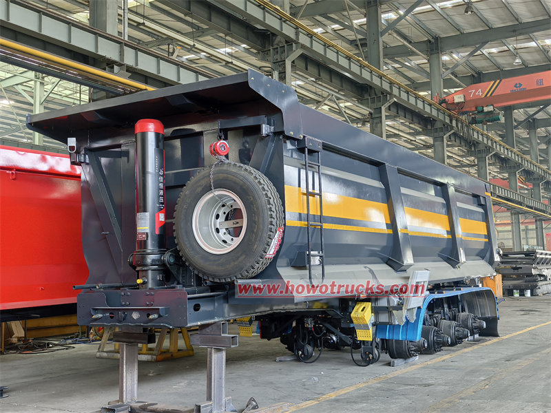 4 axle tipper semitrailer supplier