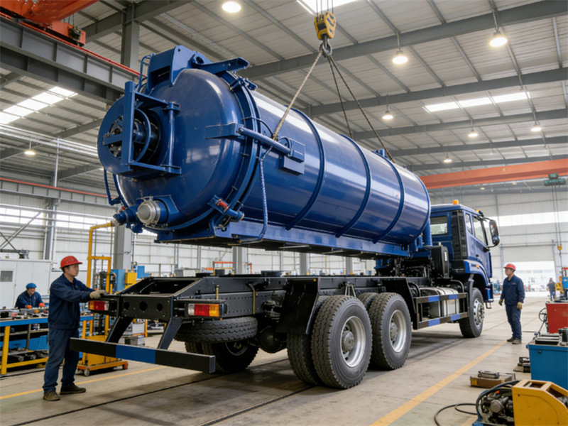 Howo vacuum sewage tank truck
