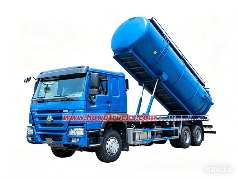 Xe bồn hút chân không HOWO 20000L: Cấu trúc, nguyên lý hoạt động và ưu điểm