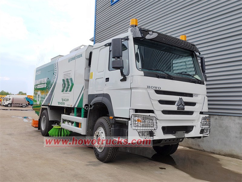 HOWO new 10cbm vacuum sweeper truck